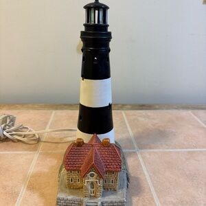 Lefton Lighted Lighthouse- Nightlight - Vintage 1993 - Fire Island - c 1858